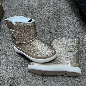 NWT gold glitter toddler uggs